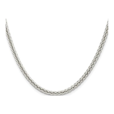 Sterling Silver 3mm Square Wheat Chain – view 2