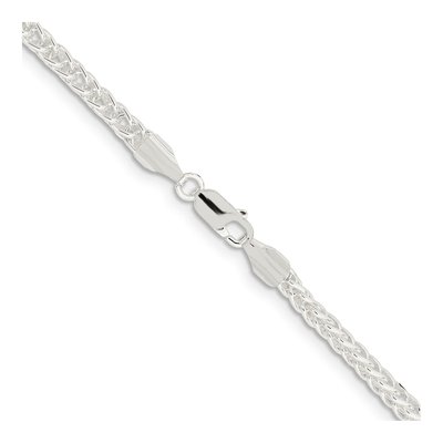 Sterling Silver 3mm Square Wheat Chain – view 3
