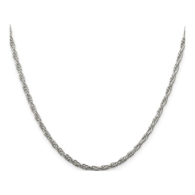 Sterling Silver 2.5mm Rope Chain – view 2