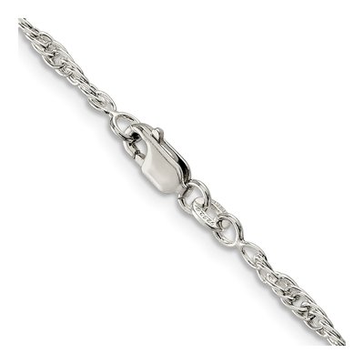 Sterling Silver 2.5mm Rope Chain – view 3