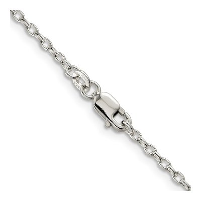 Sterling Silver 1.6mm Oval Rolo Chain – view 3