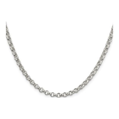 Sterling Silver 4mm Rolo Chain – view 2