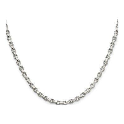 Sterling Silver 3.5mm Diamond-Cut Rolo Chain – view 2