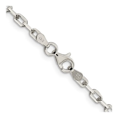 Sterling Silver 2.75mm Elongated Open Cable Chain – view 3