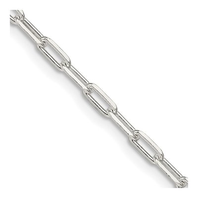 Sterling Silver 2.75mm Elongated Open Cable Chain