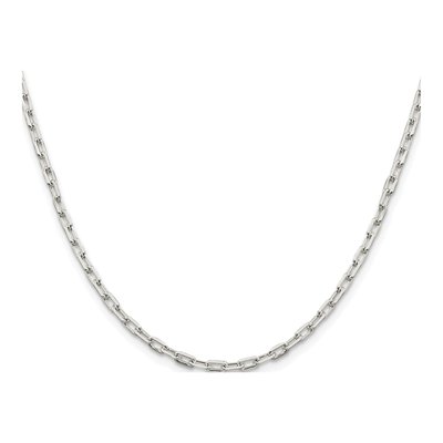 Sterling Silver 2.75mm Elongated Open Cable Chain – view 2