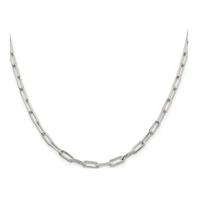 Sterling Silver 4.25mm Elongated Open Cable Chain – view 2
