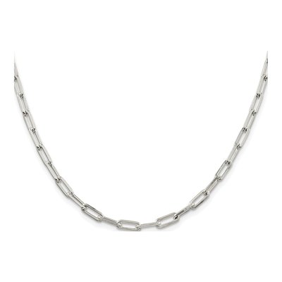 Sterling Silver 4.25mm Elongated Open Cable Chain – view 2