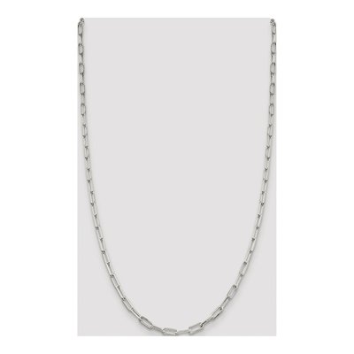 Sterling Silver 4.25mm Elongated Open Cable Chain – view 4