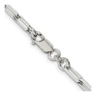 Sterling Silver 4.25mm Elongated Open Cable Chain – view 3