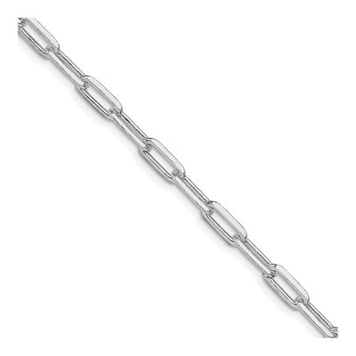 Sterling Silver 4.25mm Elongated Open Cable Chain