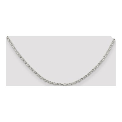 Sterling Silver 3mm Handmade Patterned Rolo Chain – view 4
