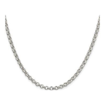 Sterling Silver 4mm Rolo Chain – view 2