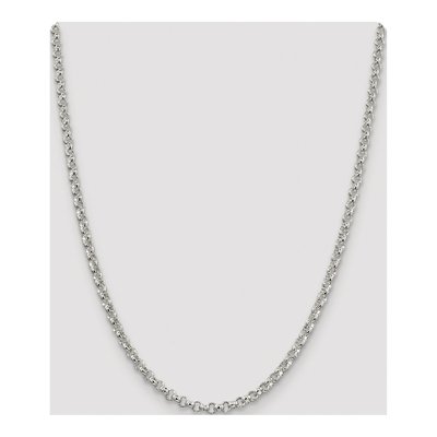 Sterling Silver 4mm Rolo Chain – view 4