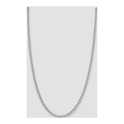 Sterling Silver 4mm Rolo Chain – view 4
