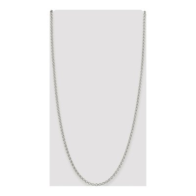 Sterling Silver 4mm Rolo Chain – view 4