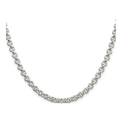 Sterling Silver 5mm Rolo Chain – view 2