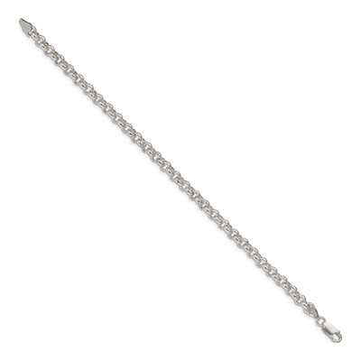 Sterling Silver 5mm Rolo Chain Bracelet – view 3