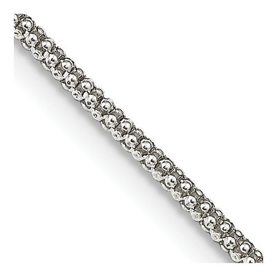 Sterling Silver 1.6mm Corona Chain