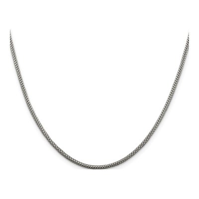 Sterling Silver 2mm Corona Chain – view 2