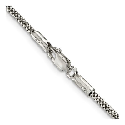Sterling Silver 2mm Corona Chain – view 3