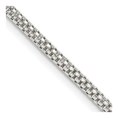 Sterling Silver 2.4mm Corona Chain