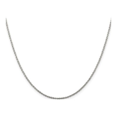 Sterling Silver 1.3mm Rope Chain – view 2