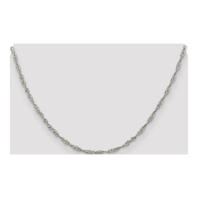 Sterling Silver 2.25mm Twisted Singapore Chain – view 4
