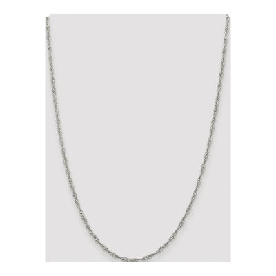 Sterling Silver 2.25mm Twisted Singapore Chain – view 4