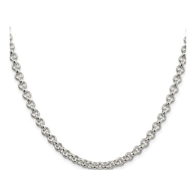 Sterling Silver 5mm Rolo Chain – view 2