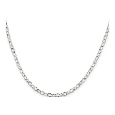 Sterling Silver 3.4mm Oval Cable Chain – view 2