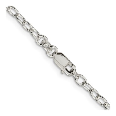 Sterling Silver 3.4mm Oval Cable Chain – view 3