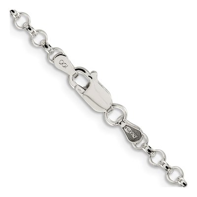Sterling Silver 3.5mm Rolo Chain – view 3