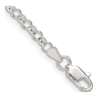 Sterling Silver 3.5mm Rolo Chain Bracelet