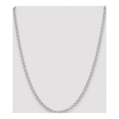 Sterling Silver 3.5mm Rolo Chain – view 4
