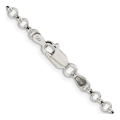 Sterling Silver 3.5mm Rolo Chain – view 3