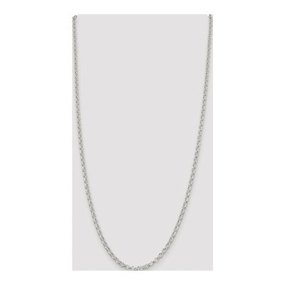 Sterling Silver 3.5mm Rolo Chain – view 4