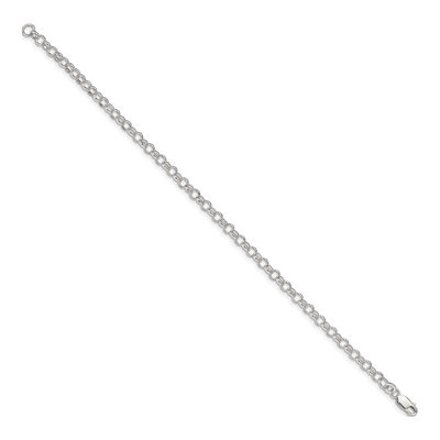 Sterling Silver 4mm Rolo Chain Bracelet – view 2