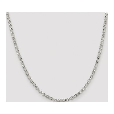 Sterling Silver 4mm Rolo Chain – view 4