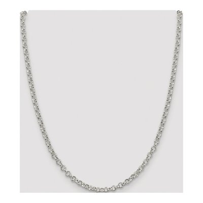 Sterling Silver 4mm Rolo Chain – view 4