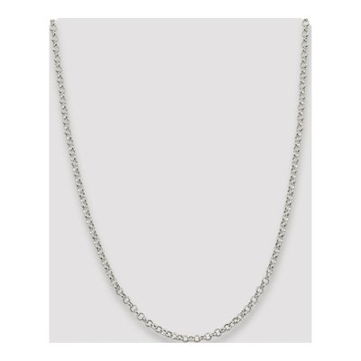 Sterling Silver 4mm Rolo Chain – view 4