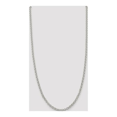 Sterling Silver 4mm Rolo Chain – view 4