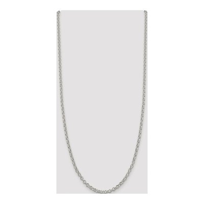 Sterling Silver 4mm Rolo Chain – view 4