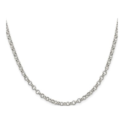 Sterling Silver 4mm Rolo Chain – view 2