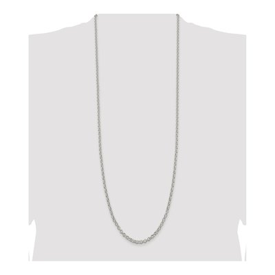 Sterling Silver 4mm Rolo Chain – view 4