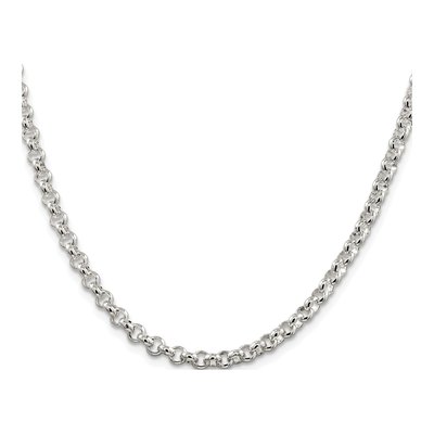 Sterling Silver 4.6mm Rolo Chain – view 2