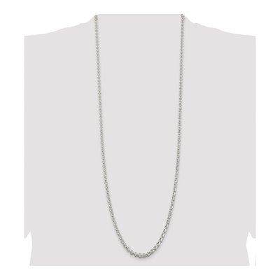 Sterling Silver 4.6mm Rolo Chain – view 4