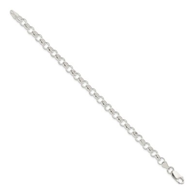 Sterling Silver 6mm Belcher Link Chain Bracelet – view 3