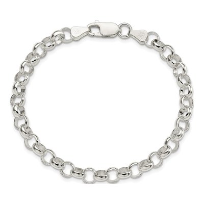 Sterling Silver 6mm Belcher Link Chain Bracelet – view 5