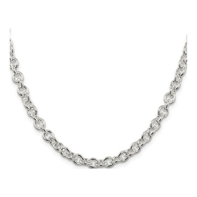 Sterling Silver 6.1mm Cable Chain – view 2
